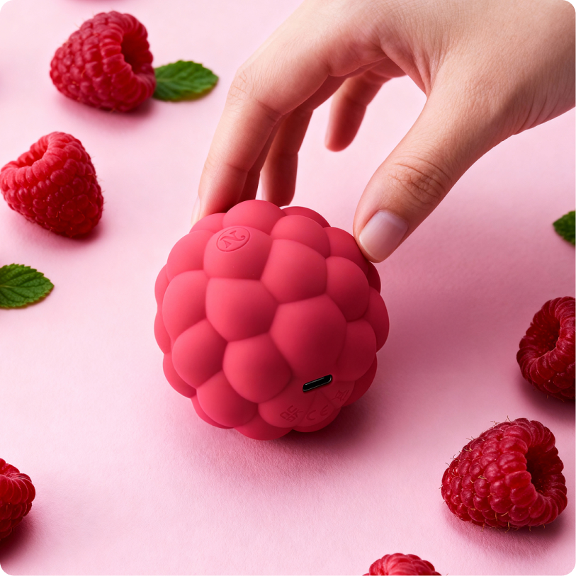 Berri Clitoral Vibrator — raspberry color